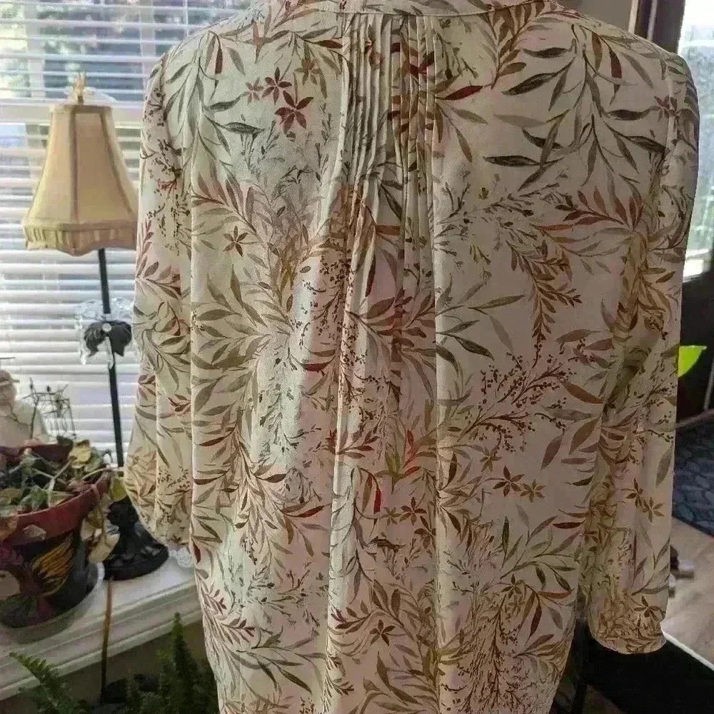 NYJD Women's Pintuck Utopia Blouse Size XL - Picture 3 of 13
